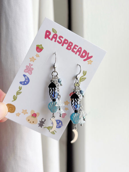Moon jelly earrings