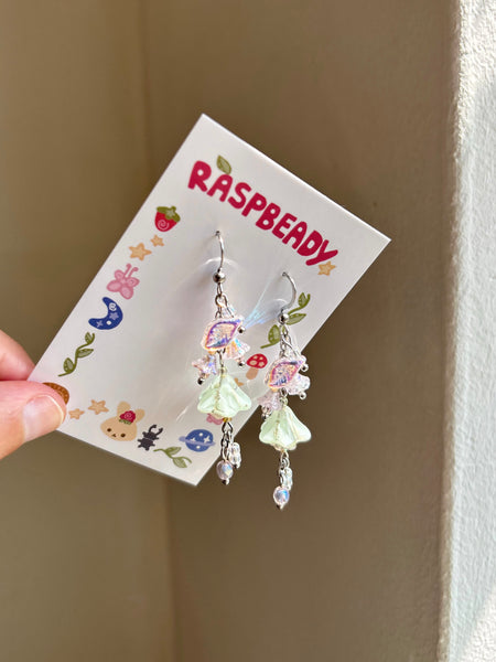 Dog-rose earrings