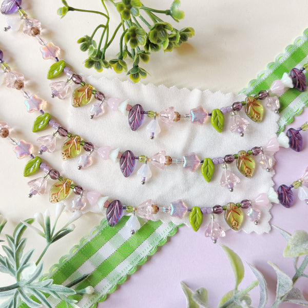 Flower garden necklace