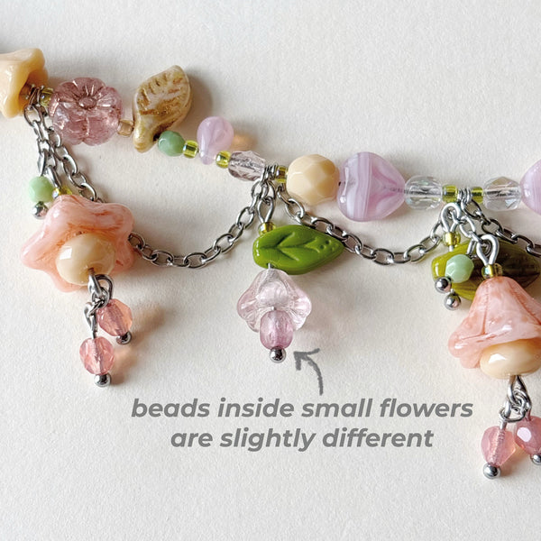 Blush petal necklace
