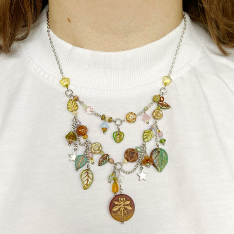 Dragonfly pond necklace