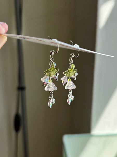 Morning glory earrings