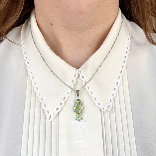 Fish pendant necklaces