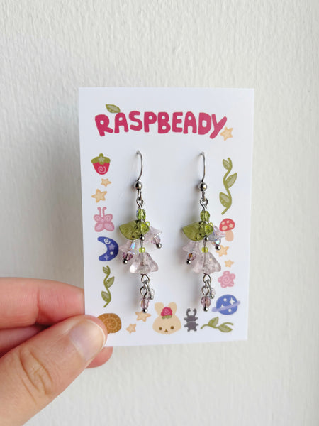Morning glory earrings