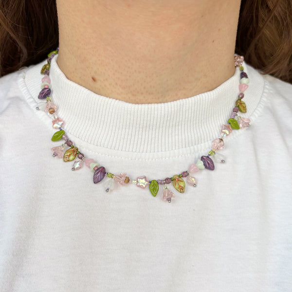 Flower garden necklace