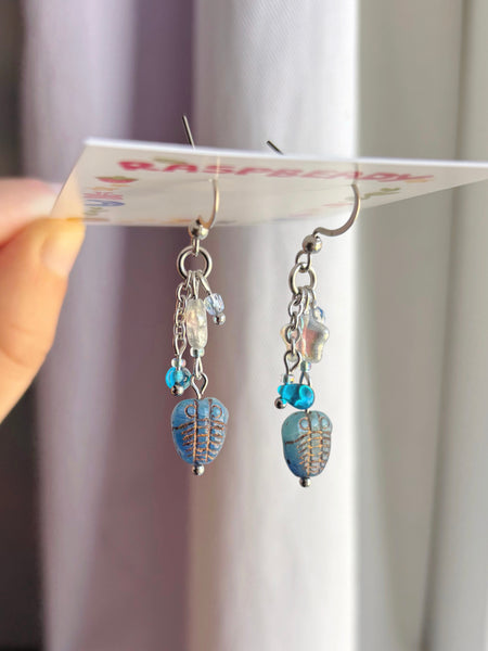 Trilobite earrings