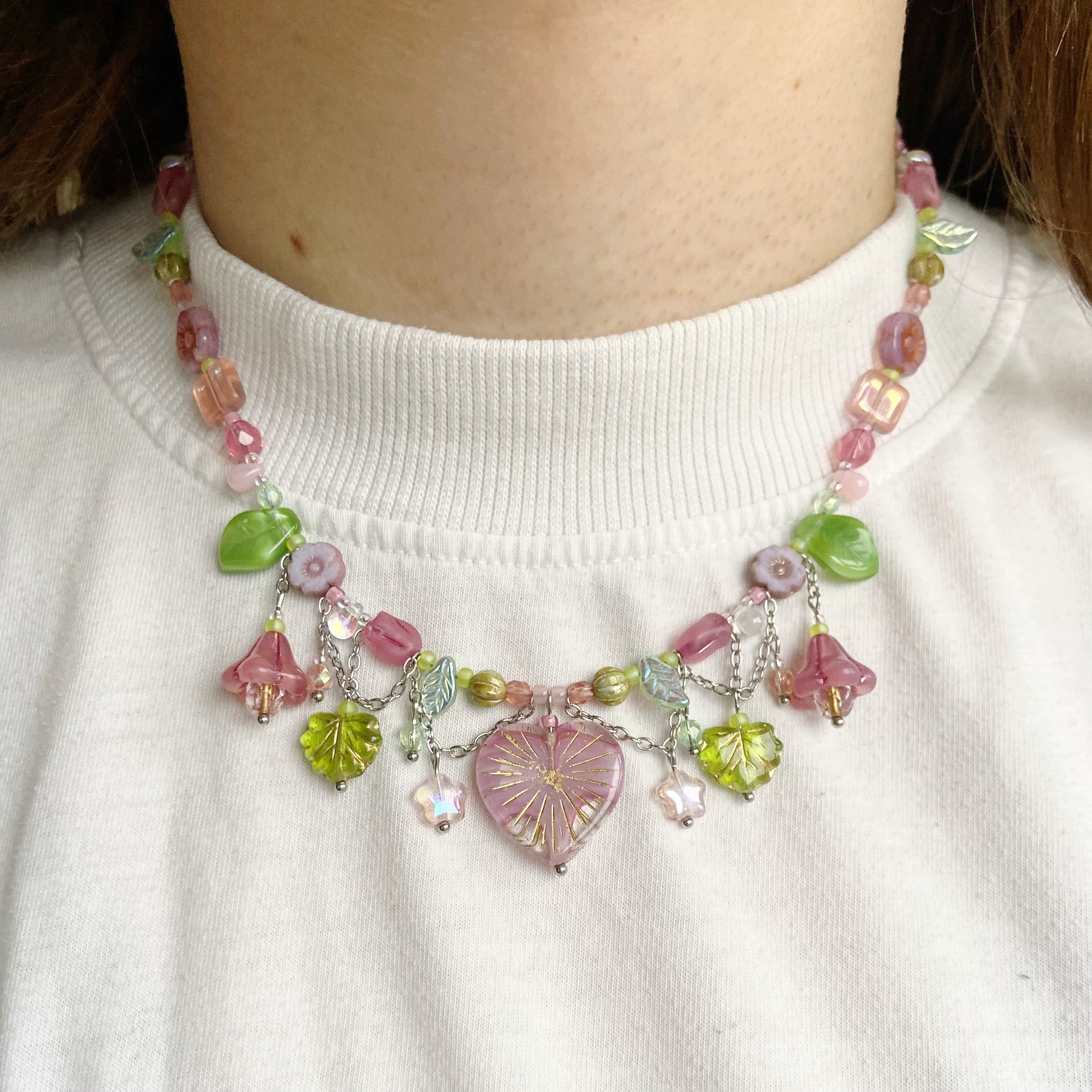 Strawberry valentine necklace