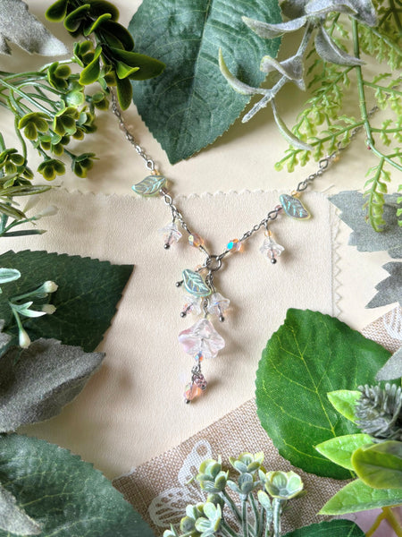 Morning glory necklace