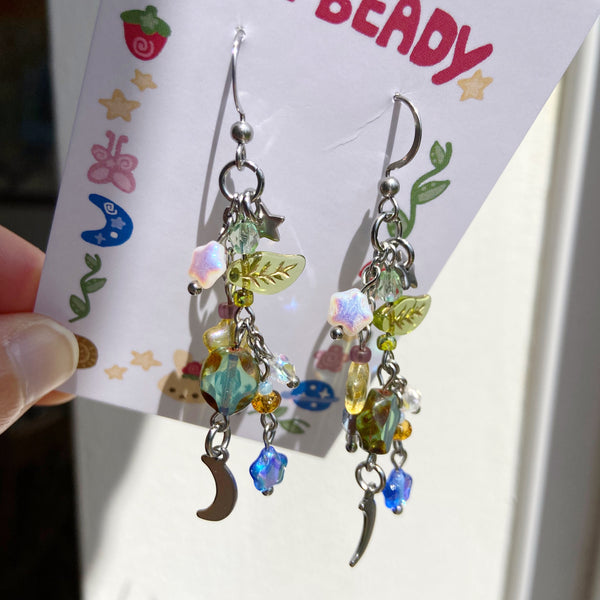 Magical forest earrings