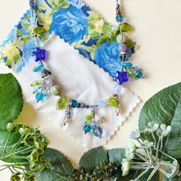 Blueberry picnic necklace