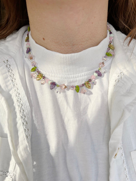 Flower garden necklace