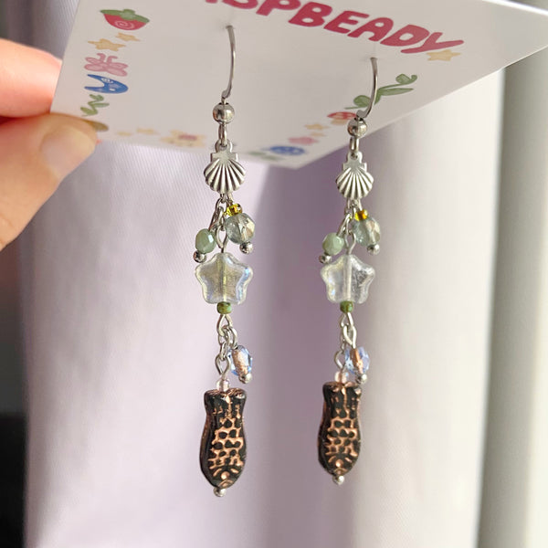 Fishy dangle earrings